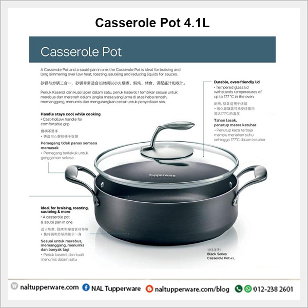 Black Series Casserole Pot 4.1L - Image 3